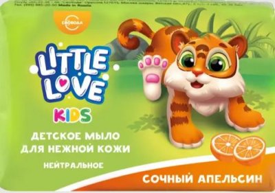 Купить little love (литтл лав) мыло для нежной кожи детское сочный апельсин 90 гр в Богородске