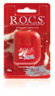 Купить рокс (r.o.c.s) зубная нить расширяющая рокс red edition 40м в Богородске