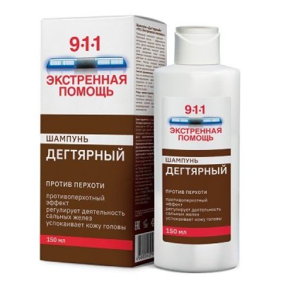 Купить 911 экстренная помощь шампунь дегтярный, 150мл 150мл в Богородске