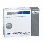 Купить леветирацетам-алиум, таблетки покрытые пленочной оболочкой 500мг, 60 шт в Богородске