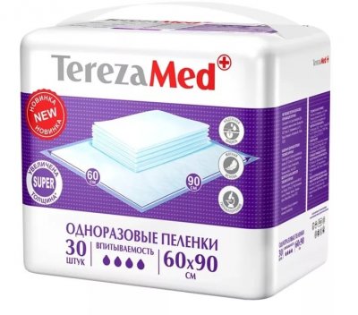 Купить terezamed (терезамед), пеленки одноразовые супер 60х90см 30 шт в Богородске