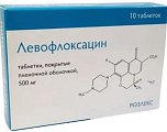 Купить левофлоксацин, таблетки, покрытые пленочной оболочкой 500мг, 10 шт в Богородске