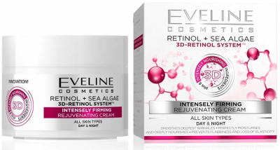 Купить eveline (эвелин) крем-интенсивный лифтинг омоложивающий ретинол и водоросли 50мл в Богородске