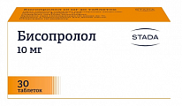 Купить бисопролол, таблетки, покрытые пленочной оболочкой 10мг, 30 шт в Богородске