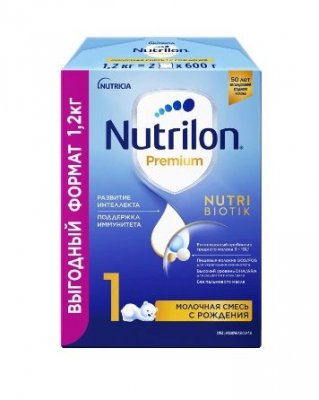 Купить nutrilon premium 1 (нутрилон) сухая смесь детская с рождения, 1200г в Богородске