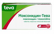 Купить моксонидин-тева, таблетки покрытые пленочной оболочкой 0,4 мг, 60 шт в Богородске