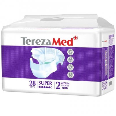 Купить terezamed (терезамед), подгузники для взрослых super medium, размер 2 28 шт в Богородске