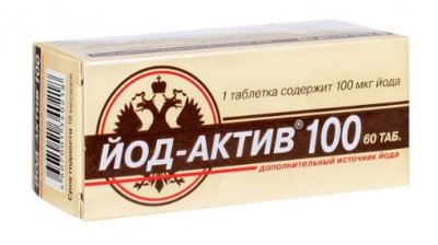 Купить йод-актив 100мкг, таблетки 60 шт бад в Богородске