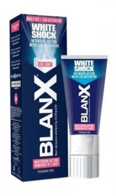Купить бланкс (blanx) зубная паста white shock отбеливающая со светодиодной крышкой (активатор), 50мл в Богородске