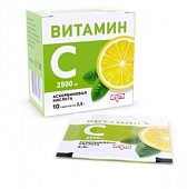 Купить витамин с аскорбиновая кислота, порошок в пакетах 2,5г, 10 шт бад в Богородске