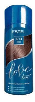 Купить estel (эстель) бальзам для волос оттеночный love ton 150мл тон 6/74 темный каштан в Богородске