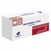 Купить моксонидин-канон, таблетки, покрытые пленочной оболочкой 0,3мг, 28 шт в Богородске