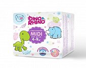 Купить подгузники для детей дино и рино (dino & rhino) размер midi 4-9 кг, 22 шт в Богородске