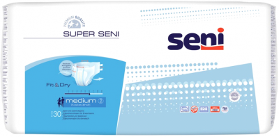 Купить seni (сени) подгузники супер медиум 2 30шт (торунский завод перевязочных материалов, польша) в Богородске