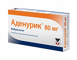 Купить аденурик, таблетки, покрытые пленочной оболочкой 80мг, 28шт в Богородске