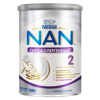 Купить nan optipro 2 (нан) гипоаллергенная молочная смесь с 6 месяцев, 400г в Богородске