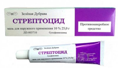 Купить стрептоцид, мазь 10% 25г (биосинтез оао, россия) в Богородске