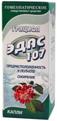 Купить эдас-107 грациол (полнота), капли для приема внутрь гомеопатические, 25мл в Богородске