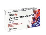 Купить декскетопрофен-сз, таблетки, покрытые пленочной оболочкой 25мг, 10шт в Богородске