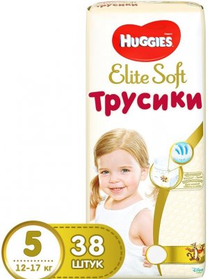 Купить huggies (хаггис) трусики elitesoft 5, 12-17кг 38 шт в Богородске