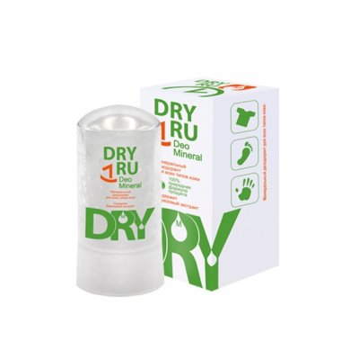 Купить драй ру (dry ru) минерал дезодорант для всех типов кожи 60 г в Богородске