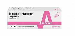 Купить клотримазол-акрихин, мазь для наружного применения 1%, 30 г в Богородске