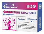 Купить фолиевая кислота югмедфарм, капсулы массой 300мг 30шт бад в Богородске