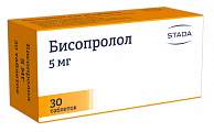 Купить бисопролол, таблетки, покрытые пленочной оболочкой 5мг, 30 шт в Богородске