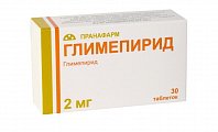 Купить глимепирид, таблетки 2мг, 30 шт в Богородске