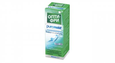 Купить раствр для контактных линз опти-фри puremoist 300мл+контейнером в Богородске