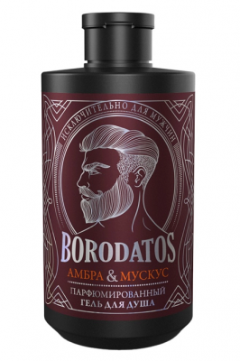 Купить borodatos (бородатос) гель для душа парфюмированный амбра и мускус, 400мл в Богородске