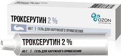 Купить троксерутин, гель для наружного применения 2%, 40г в Богородске