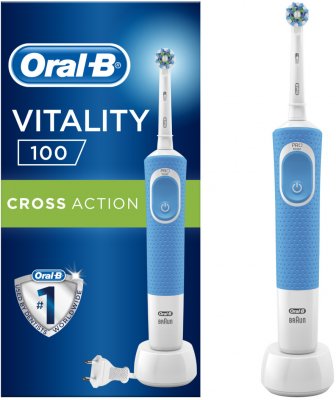 Купить oral-b (орал-би) электрическая зубная щетка oral-b vitality d1004131 crossaction blue в Богородске