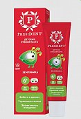 Купить президент (president) зубная паста для детей с 6 лет земляника, 43г 50rda в Богородске