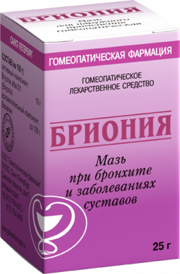 Купить бриония, мазь для наружного применения гомеопатическая, 25г в Богородске