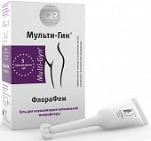 Купить мульти-гин флорафем, гель для нормализации вагинальной микрофлоры 5мл, 5 шт в Богородске