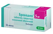 Купить бравадин, таблетки, покрытые пленочной оболочкой 5мг, 56 шт в Богородске