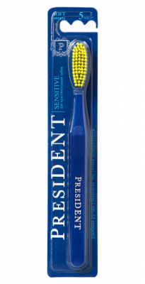 Купить президент (president) зубная щетка sensitive мягкая, 1 шт в Богородске
