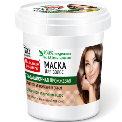Купить фитокосметик народные рецепты маска для волос традиционная дрожжевая 155мл в Богородске