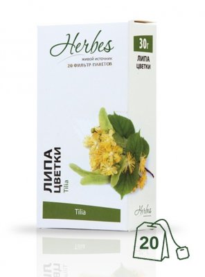 Купить липа цветки herbes (хербес), фильтр-пакеты 1,5г, 20 шт бад в Богородске