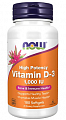 Купить now foods (нау фудс) витамин д3 высокоэффективный 1000ме, капсулы 300мг, 180 шт бад в Богородске