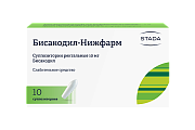 Купить бисакодил, суппозитории ректальные 10мг, 10 шт в Богородске