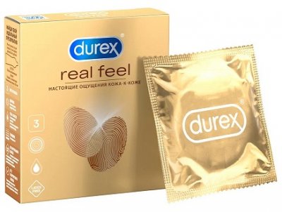 Купить durex (дюрекс) презервативы real feel 3шт в Богородске