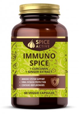 Купить spice active (спайс актив) комплекс для иммунитета с куркумином и имбирем, капсулы 60 шт бад в Богородске