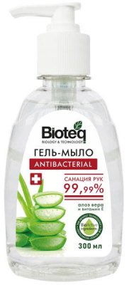 Купить bioteq (биотек) гель-мыло антибактериальное с экстрактом алоэ вера, 300 мл в Богородске