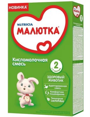 Купить малютка 2 кисломолоч. смесь с 6 мес 350г (нутриция, россия) в Богородске
