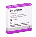 Купить супрастин, раствор для внутривенного и внутримышечного введения 20мг/мл, ампулы 1мл 5 шт от аллергии в Богородске