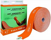 Купить лента (тейп) кинезиологическая sfm-plaster на хлопковой основе 5см х 3,2м оранжевый в Богородске