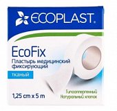 Купить ecoplast ecoplast медицинский фиксирующий тканый 1,25см х 5м в Богородске