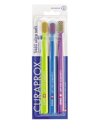 Купить curaprox (курапрокс) набор зубных щеток cs 5460/3 ultrasoft с ультра мягкими щетинками, 3 шт в Богородске